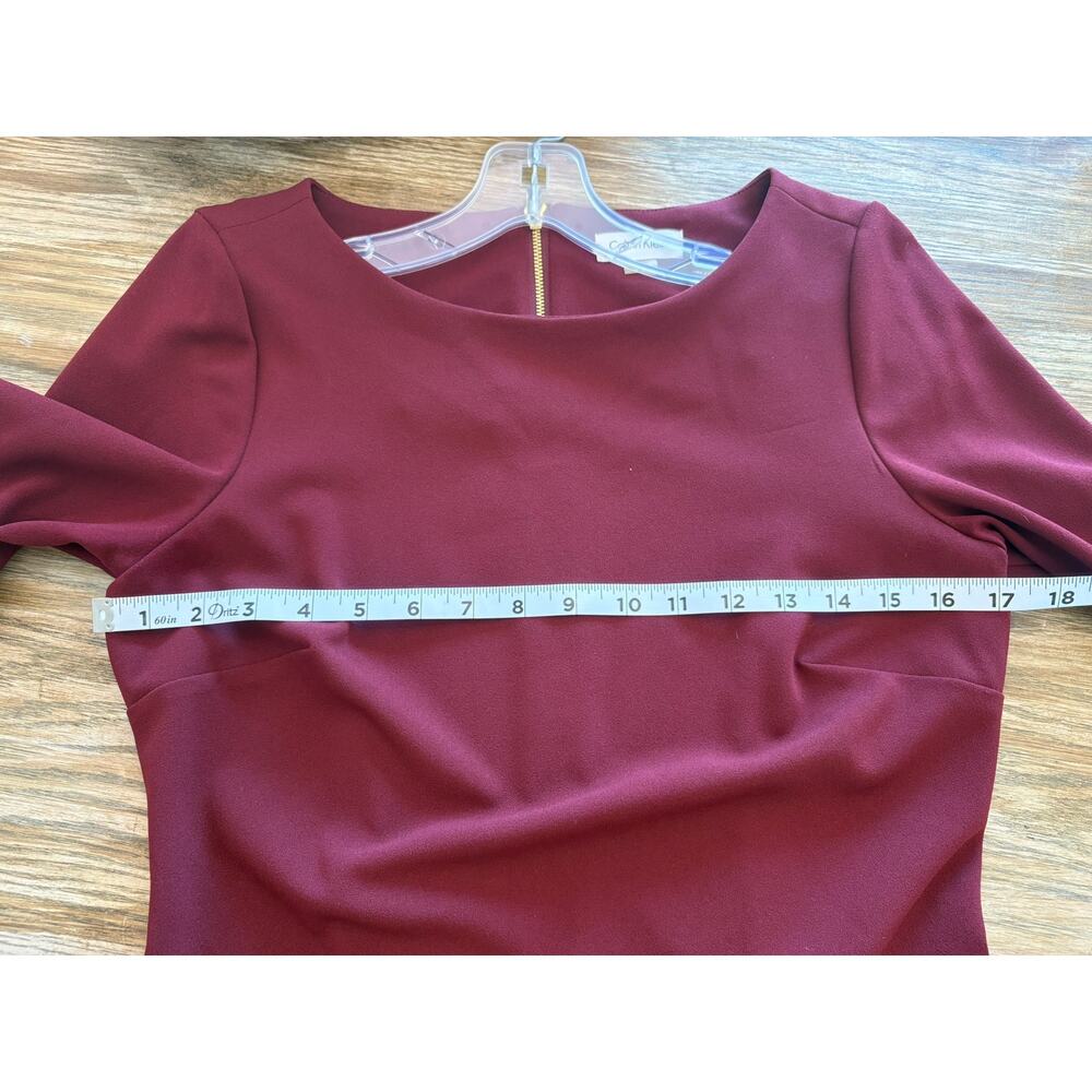 Calvin Klein Peplum Sheath Dress sz 8 - Picture 7 of 9